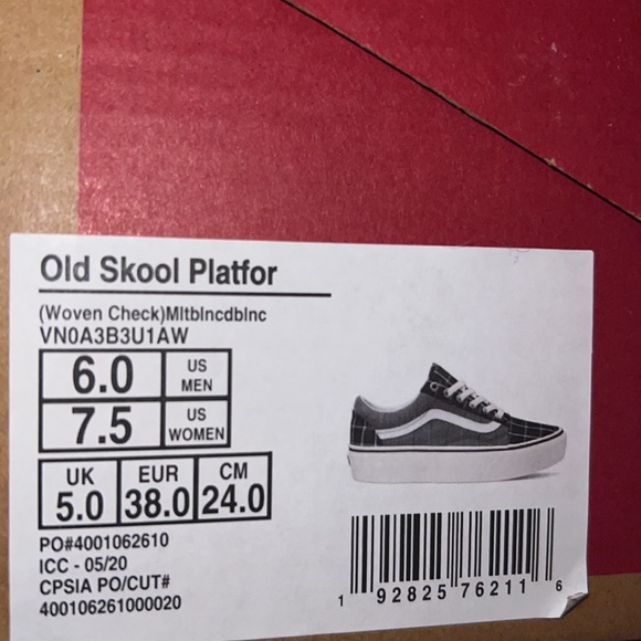 Old skool platforms size 7.5 us women - Picture 7 of 7